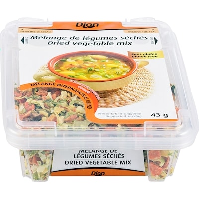 Dion Dried Vegetable Mix 43 g, $8.14/100g