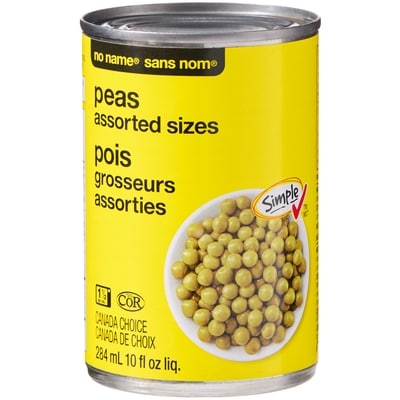 Sans Nom Pois de grosseurs assorties 284 ml, 0,63 $/100ml