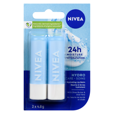 Hydro Care Lip Balm, Twin Pack