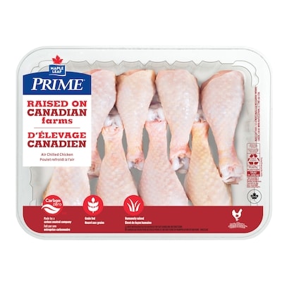 Maple Leaf Chicken Drumsticks, Raised on Canadian Farms 872 g, $1.03/100g
