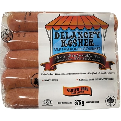 Shefa Kosher Delancey Classic Beef Frankfurter 375 g, $0.02/1ea
