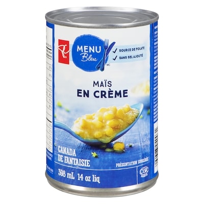 PC Menu Bleu Maïs en crème 398 ml, 0,50 $/100ml