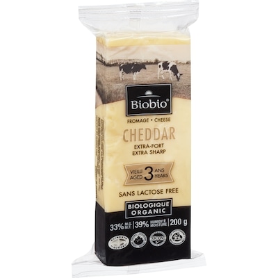 Cheddar extra fort vieilli pendant trois ans biologique