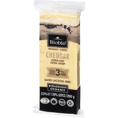 Cheddar extra fort vieilli pendant trois ans biologique