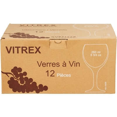 Vitrex Verres à vin ballon 8,75 oz 1 ea, 23,79 $/1ch