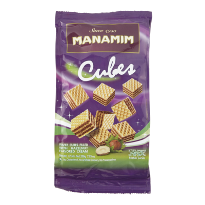 Manamit Kosher Hazelnut Waffer Cubes 200 g, $1.75/100g
