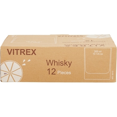 Vitrex Old Fashioned Glass 12x1.0 ea, $2.25/1ea