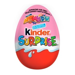 Kinder SURPRISE Milk Chocolate Eggs with Toys, Pink Edition, 1 egg 20 g, $10.00/100g