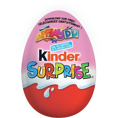 Kinder SURPRISE® Milk Chocolate Egg with Toy, Pink Edition, 1 egg 20 g, $9.95/100g