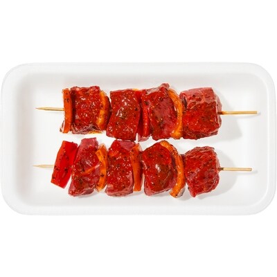 null Brochettes de haut de surlonge de bœuf marinées, emballage de 2 (Consultez la description du produit pour les options de marinade.) 38,55 $/1kg 17,49 $/1lb