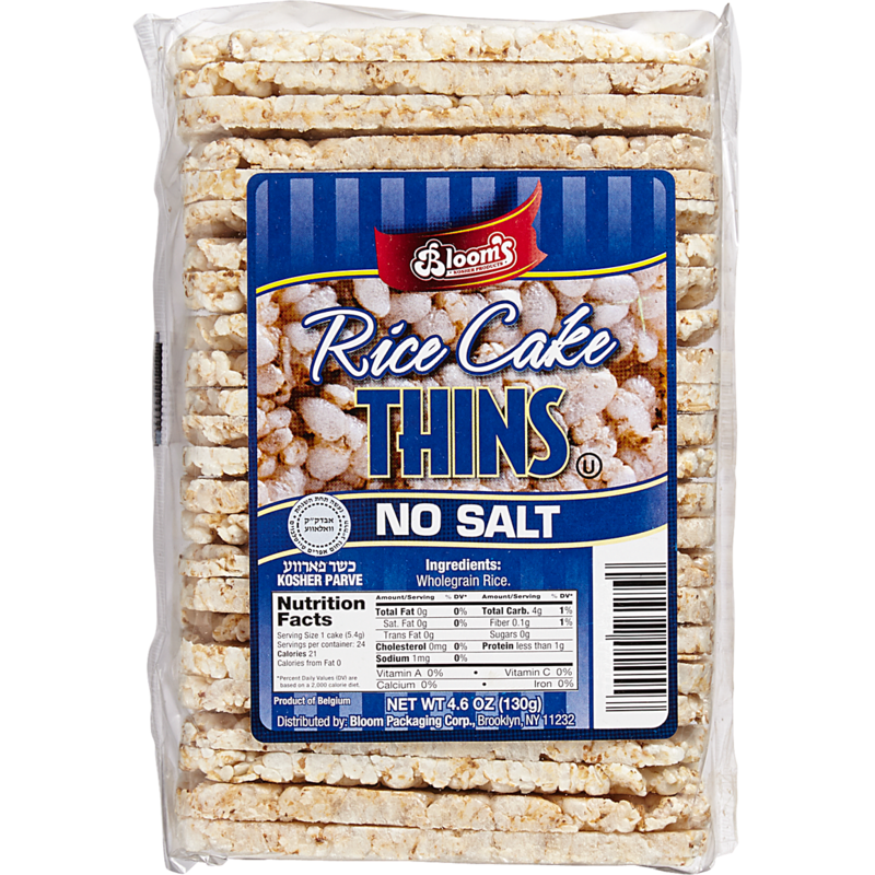 Rice Cake Thins, Unsalted