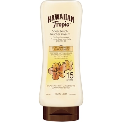 Hawaiian Tropic Sheer Touch Sunscreen Lotion SPF 15 240 ml, $6.25/100ml