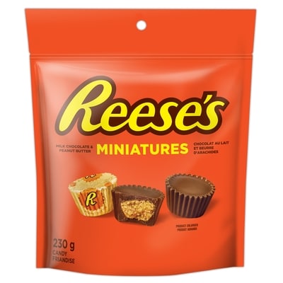 Reese's Miniatures Peanut Butter Cups Candy 230 g, $2.39/100g