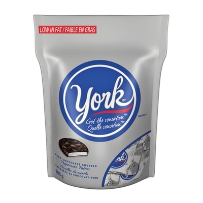York Dark Chocolate Peppermint Patties 200 g, $3.50/100g