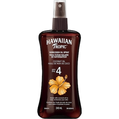 Hawaiian Tropic Sunscreen Oil Spray, SPF 4 240 ml, $6.25/100ml