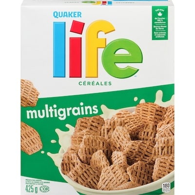 Quaker Life Céréales Multigrains 425 g, 1,29 $/100g