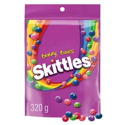 Skittles Berry Chewy Candy, Bowl Size Bag 320 g, $2.03/100g