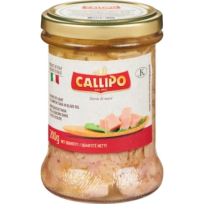 Callipo Chunk Light Yellowfin Tuna in Olive Oil 200 g, $4.00/100g