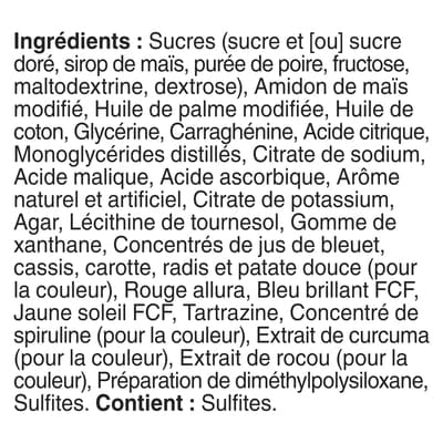 Gushers Fruit aux Fruits, Saveur Variées, Sans Gluten, 6 sachets