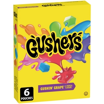 Betty Crocker Fruit Gushers Gushin' Grape & Tropical Flavours 138 g, $2.54/100g