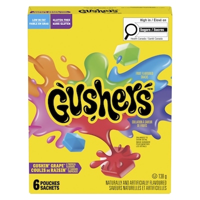 Fruit Gushers Gushin' Grape & Tropical Flavours