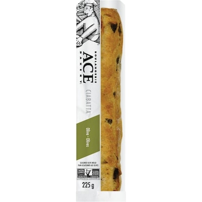 ACE Olive Ciabatta 225 g, $1.33/100g