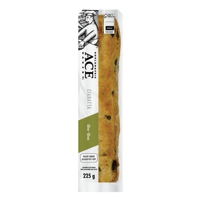 Boulangerie ACE Ciabatta aux olives 225 g, 1,33 $/100g