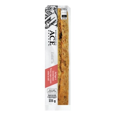 Boulangerie ACE Ciabatta aux poivrons rouges et tomates  225 g, 1,55 $/100g