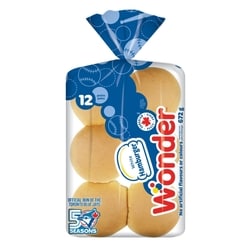 Wonder Hamburger Rolls 672 g, $0.59/100g