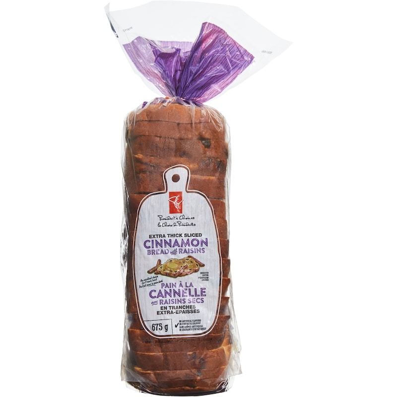 Extra Thick Sliced Cinnamon Bread with Raisins