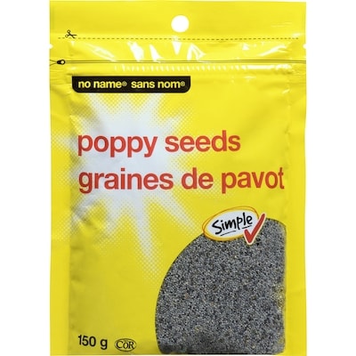 Sans Nom Graines de pavot  150 g, 2,33 $/100g