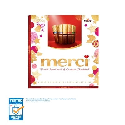 merci Finest Selections of European Chocolates Assorted 200 g, $4.50/100g