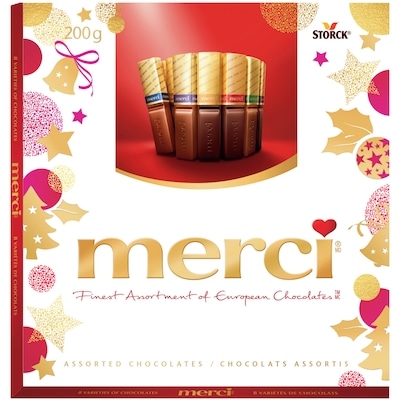 merci Finest Selections of European Chocolates Assorted 200 g, $4.50/100g