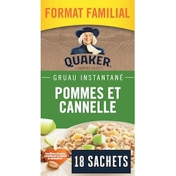 Quaker Gruau instantané Pommes et cannelle 594 g, 1,09 $/100g