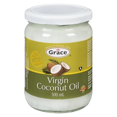 Grace Virgin Coconut Oil 500 ml, $2.00/100ml