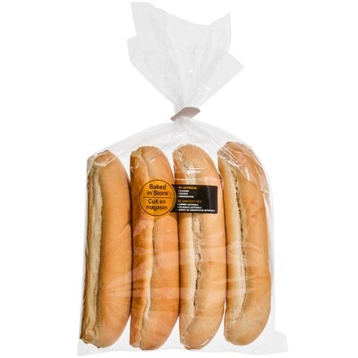 null Petits pains sous-marins, emb. de 4 394 g, 0,89 $/100g