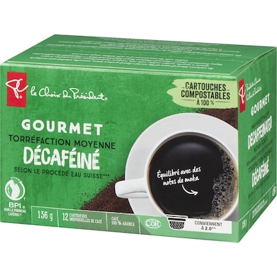 Cartouches individuelles de café décaféiné K-Cup à la méthode Swiss Water torréfaction moyenne à Gourmet
