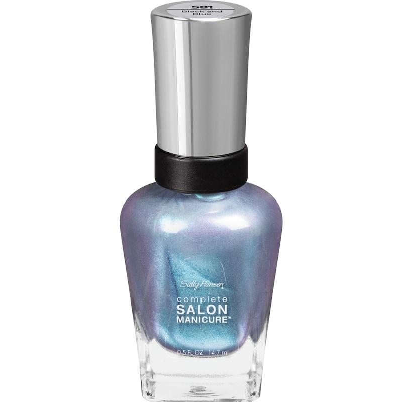 Complete Salon Manicure Nail Color, Black And Blue