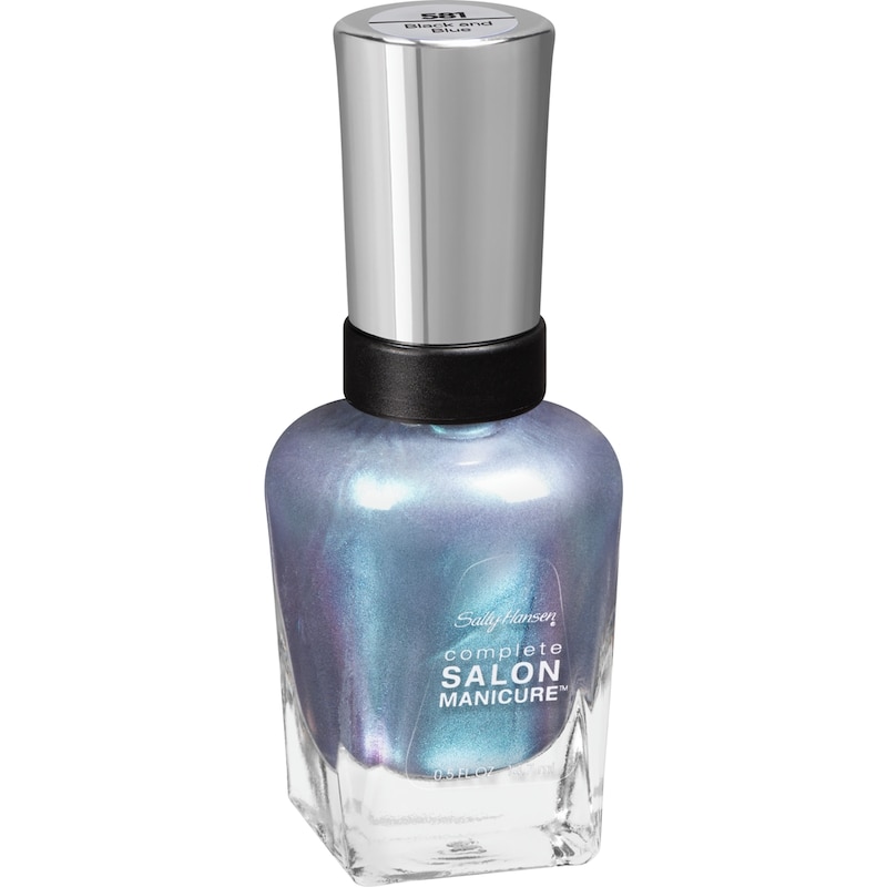 Complete Salon Manicure Nail Color, Black And Blue