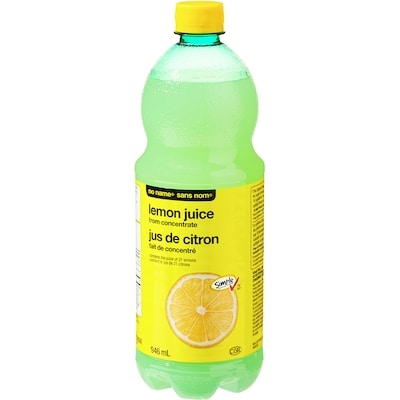 No Name Lemon Juice from Concentrate 946 ml, $0.40/100ml