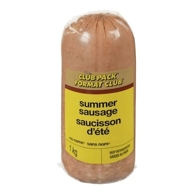 No Name Summer Sausage 1 kg, $1.10/100g