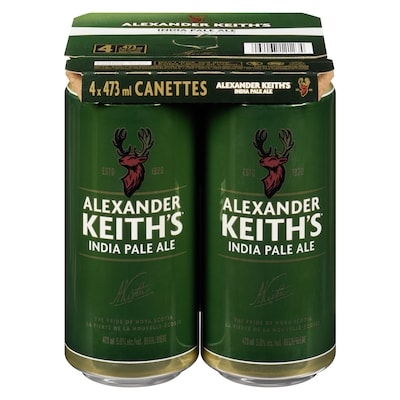 Keiths IPA, canettes (Pièce d’identité requise au moment du ramassage) 4x473.0 ml, 0,69 $/100ml