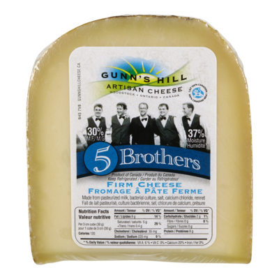 null Gunn's Hill Five Brothers Cheese $61.90/1kg $28.09/1lb
