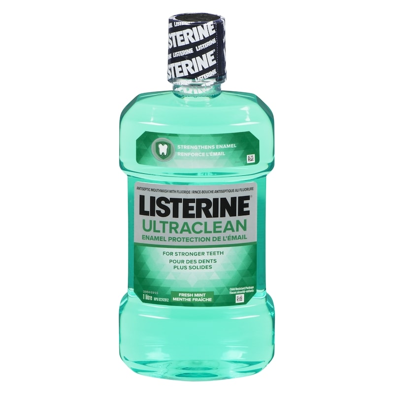 Ultraclean Enamel Protection Antiseptic Mouthwash, Fresh Mint 