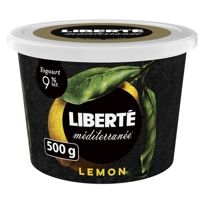 Liberte Méditerranée 9% Yogurt, Lemon 500 g, $1.30/100g