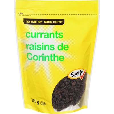 Sans Nom Raisins de Corinthe 375 g, 2,13 $/100g