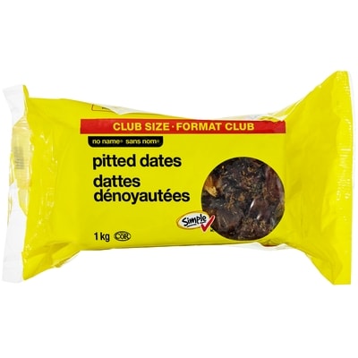 No Name Pitted Dates Club Size 1 kg, $0.95/100g