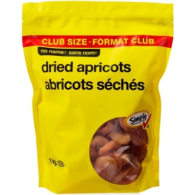 No Name Dried Apricots Club Size 1 kg, $2.50/100g