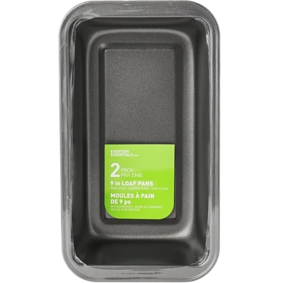 Everyday Essentials Non-Stick Carbon Steel 9-in Loaf Pans 2-Pack 2x1.0 ea, $6.00/1ea