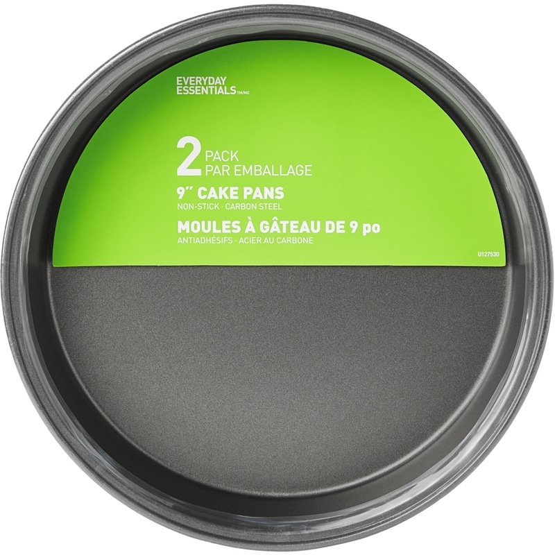 Non-Stick Carbon Steel 9-in Round Cake Pans 2-Pack